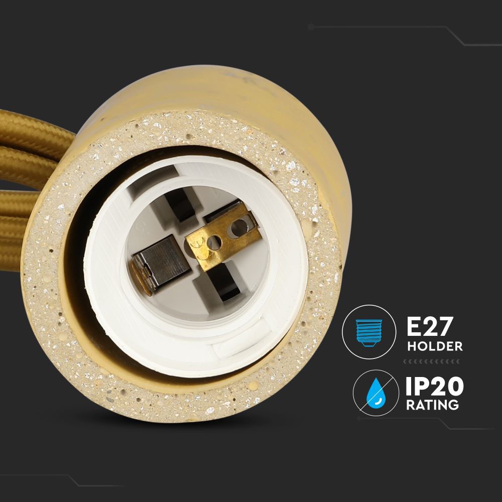 V-TAC Pendelleuchte E27 60W Beige 100mm IP20