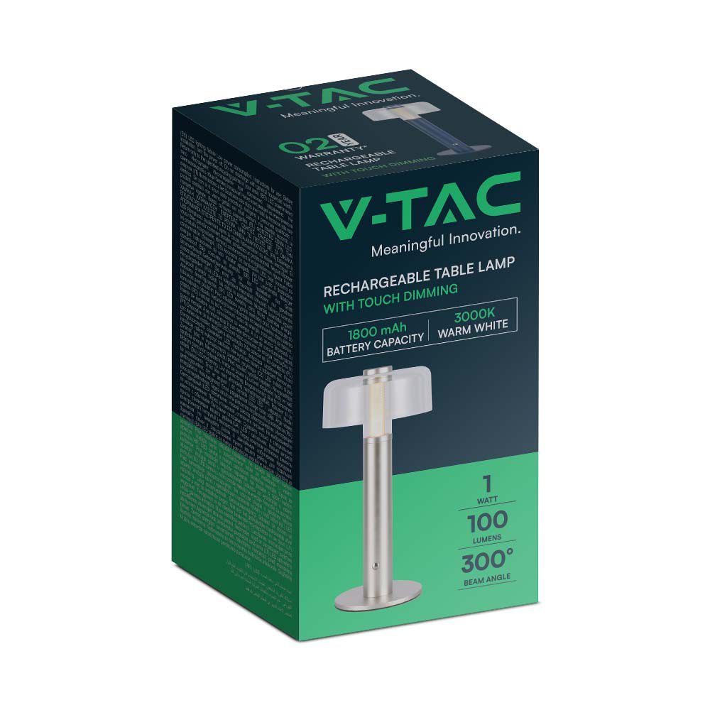 V-TAC Tischlampe 1W Warmweiss 185mm IP20