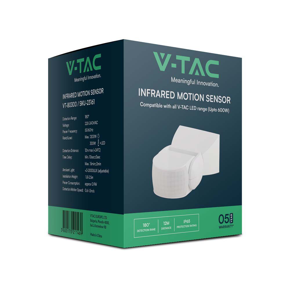 V-TAC Bewegungsmelder Infrarot IP65