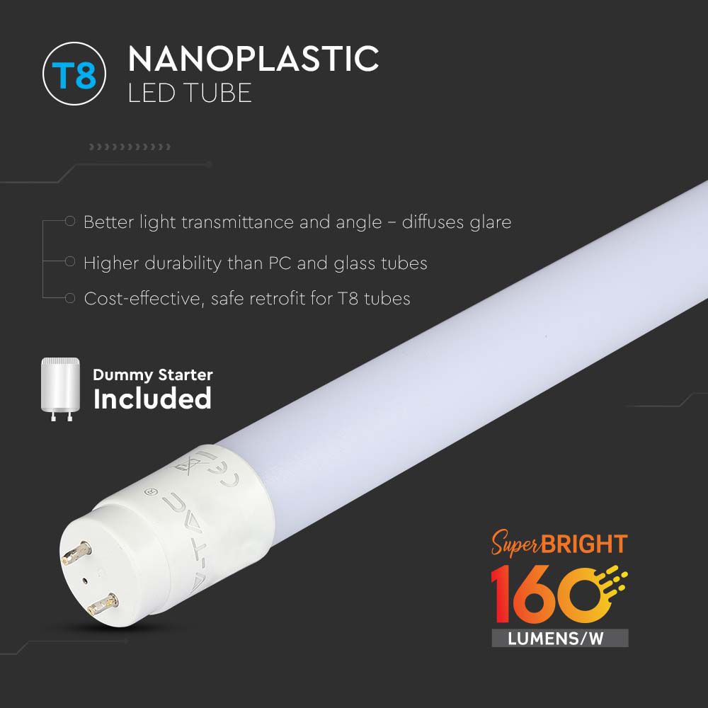 V-TAC LED Röhre G13 12W T8 6500K 1258mm IP20