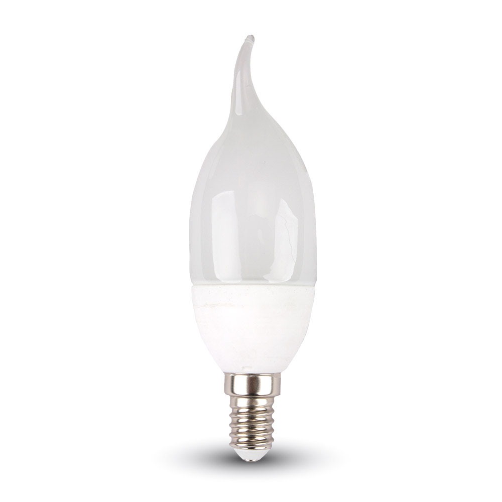 V-TAC Kerzenlampe E14 4W Kerze Warmweiss 125mm IP20