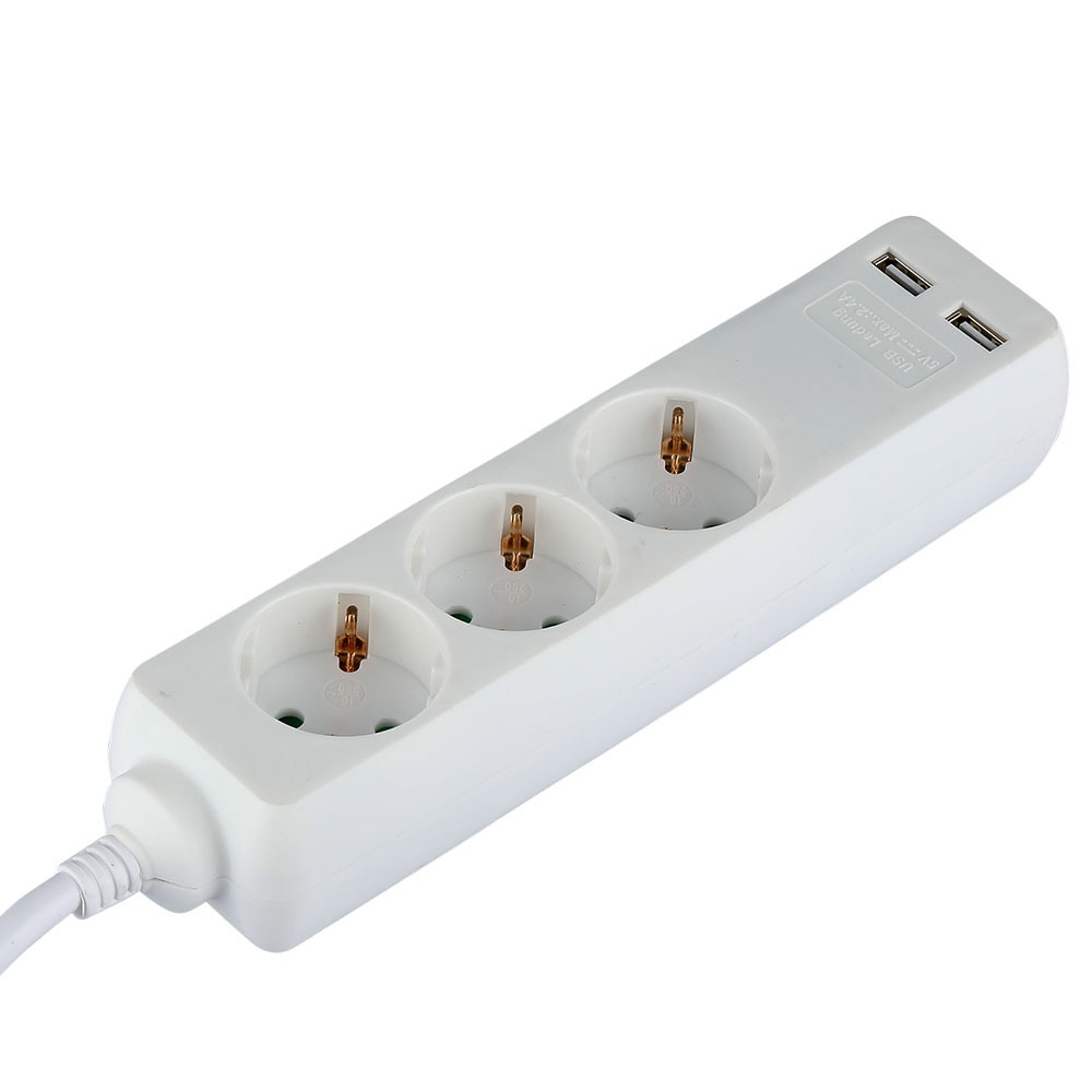 V-TAC Adapter 2 USB 3680W IP20 40mm