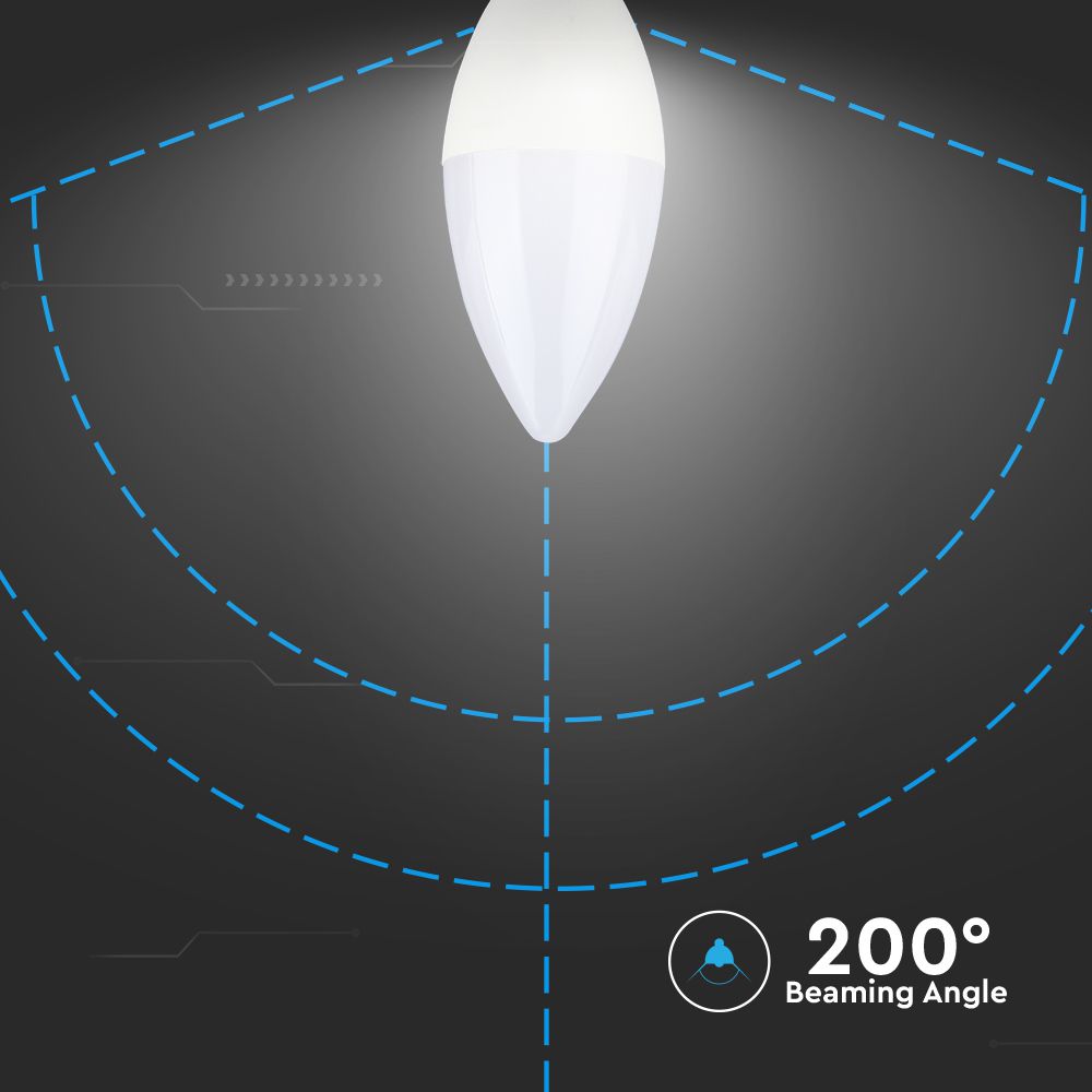 V-TAC Kerzenlampe E14 5,5W 6400K 100mm IP20