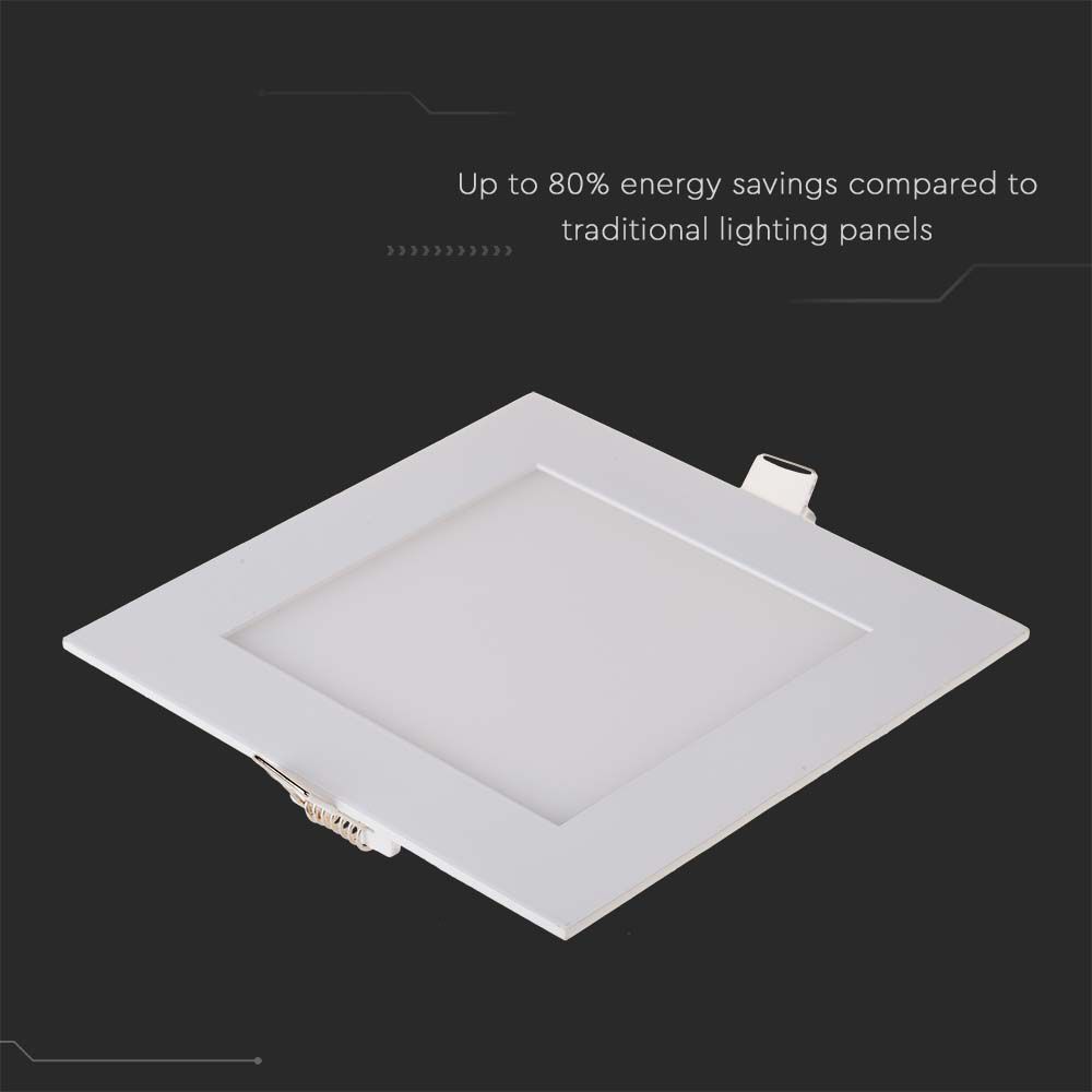 V-TAC LED Mini Panel 12W Quadrat Warmweiss 215mm IP20
