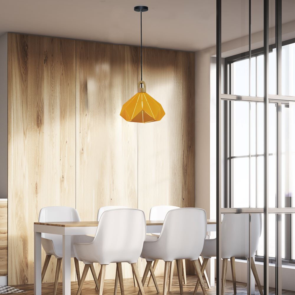 V-TAC Pendelleuchte E27 60W Gelb 330mm IP20