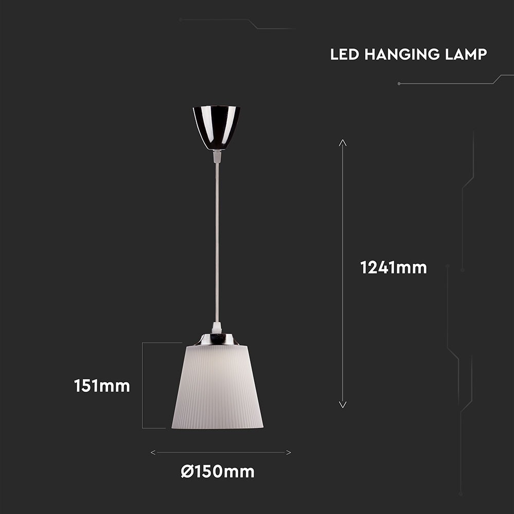 V-TAC Pendelleuchte 7W 4000K 191mm IP20