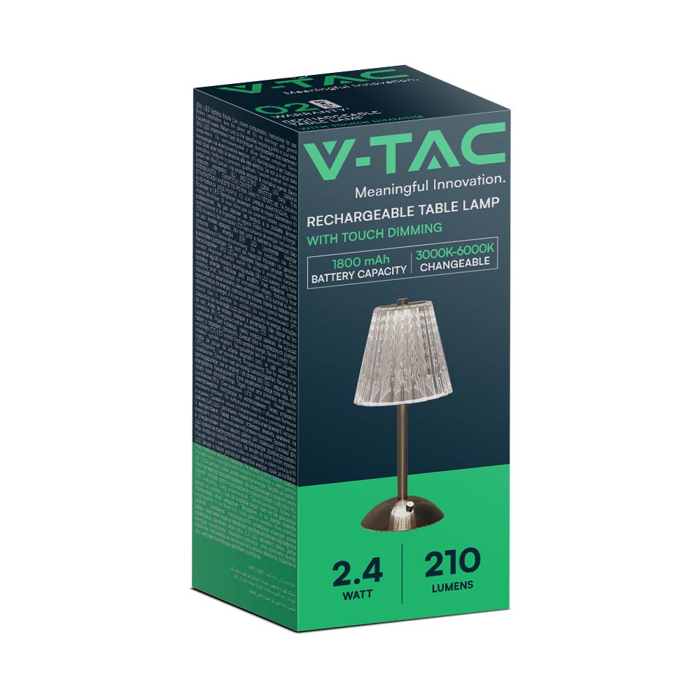 V-TAC Tischlampe 2,4W 3IN1 IP20