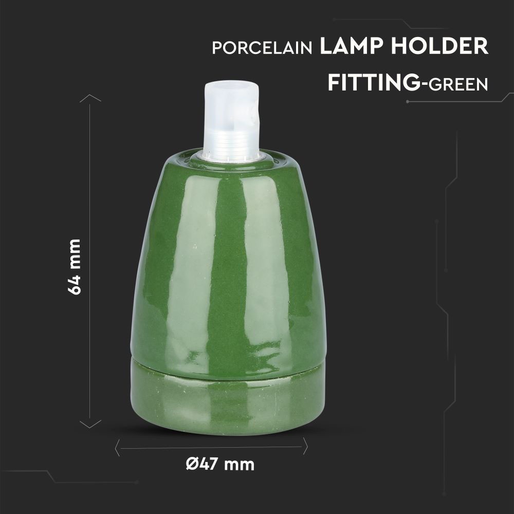 V-TAC Pendelleuchte E27 60W Grün 48mm IP20