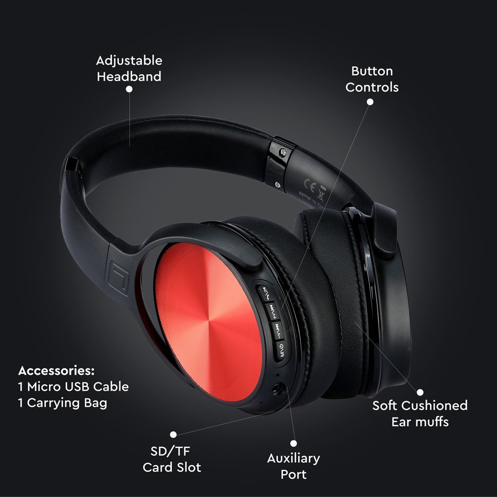 V-TAC On-Ear Kopfhörer Rotierbar 55mm