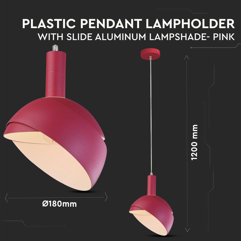 V-TAC Pendelleuchte E14 60W IP20 190mm