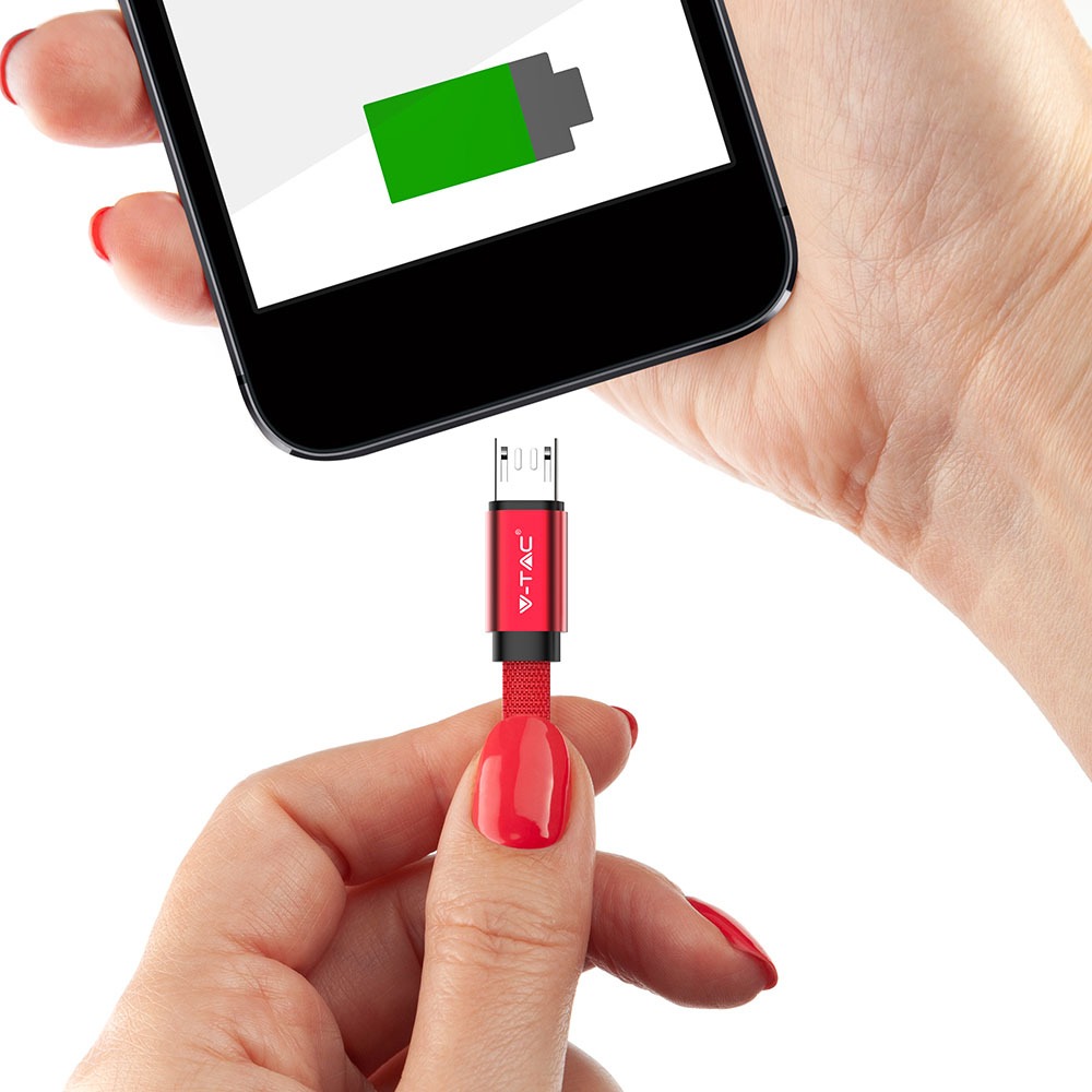 V-TAC USB Kabel Micro USB 75mm