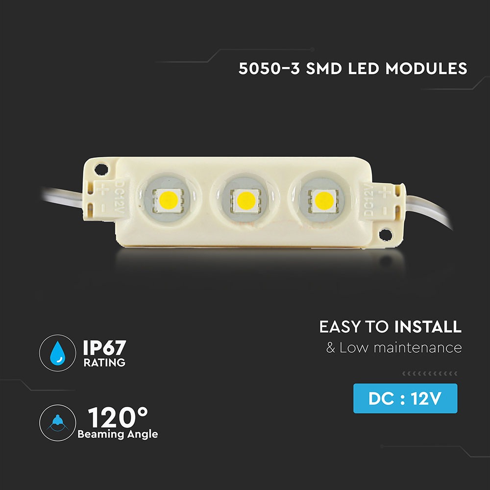 V-TAC LED Modul 0,72W RGB 66mm IP67