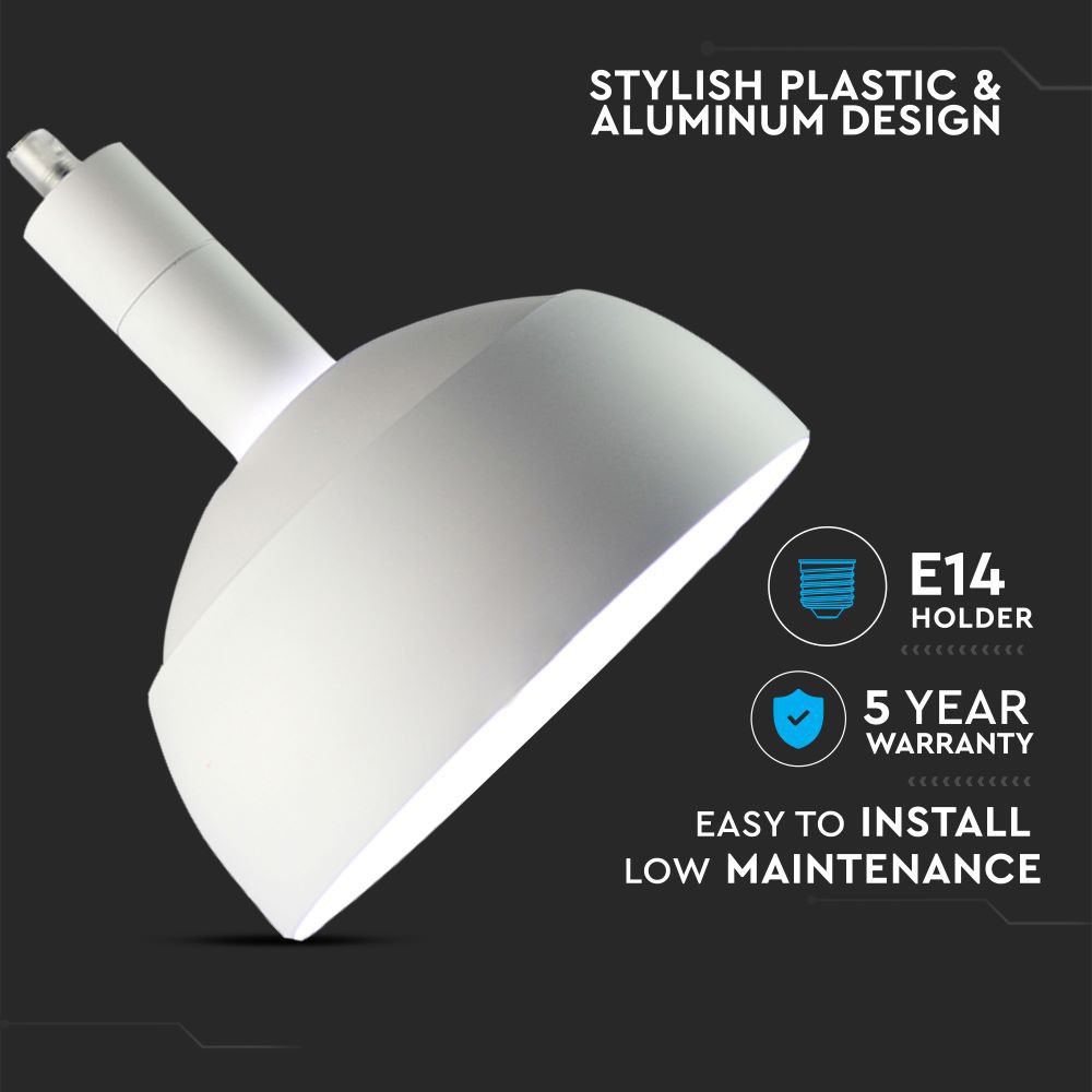 V-TAC Pendelleuchte E14 60W IP20 190mm