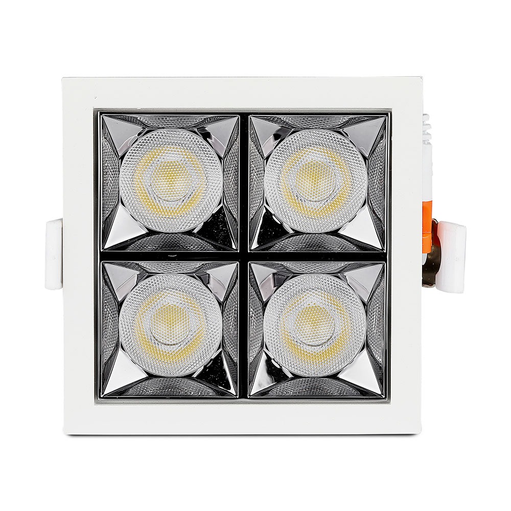 V-TAC LED Downlight 16W Quadrat Warmweiss
