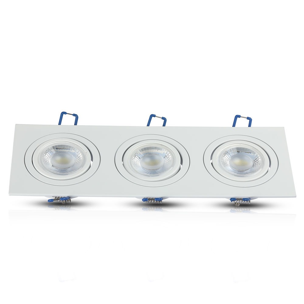 V-TAC Einbauleuchte 3XGU10 Quadrat IP20 265mm