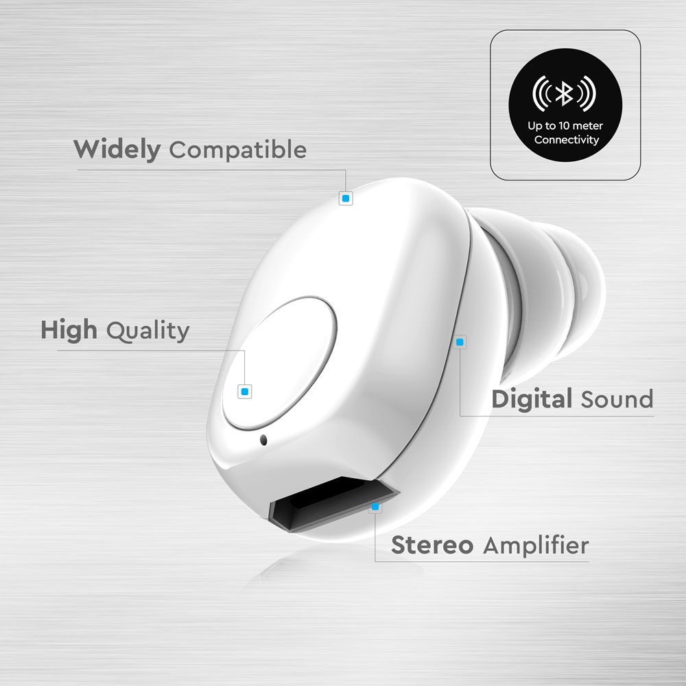 V-TAC In-Ear Kopfhörer Bluetooth 100mm