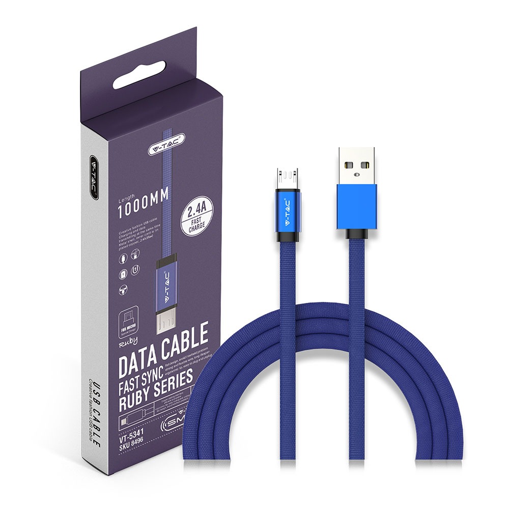 V-TAC USB Kabel Micro USB 75mm