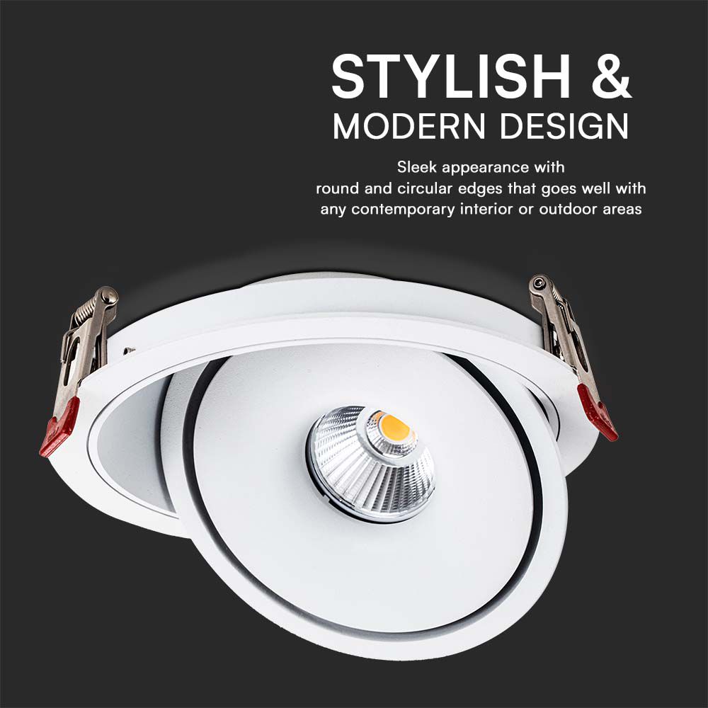 V-TAC LED Downlight 12W 3IN1 160mm IP20