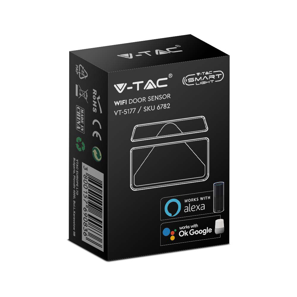 V-TAC Bewegungsmelder WLAN Sensor 53mm IP20