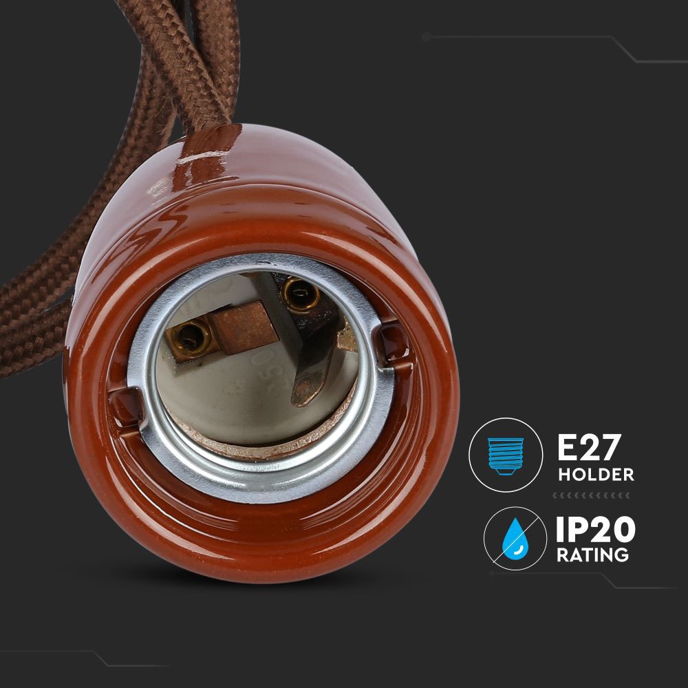 V-TAC Pendelleuchte E27 60W IP20 110mm