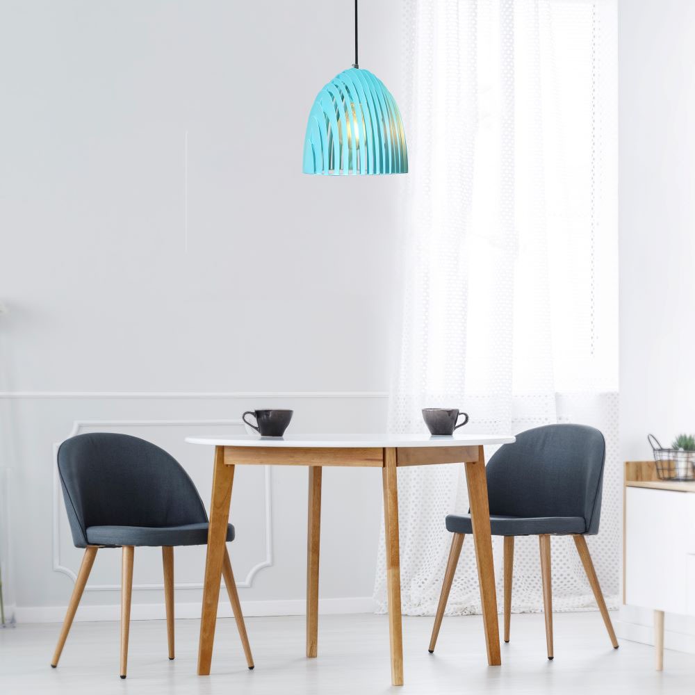 V-TAC Pendelleuchte E27 60W Blau 260mm IP20