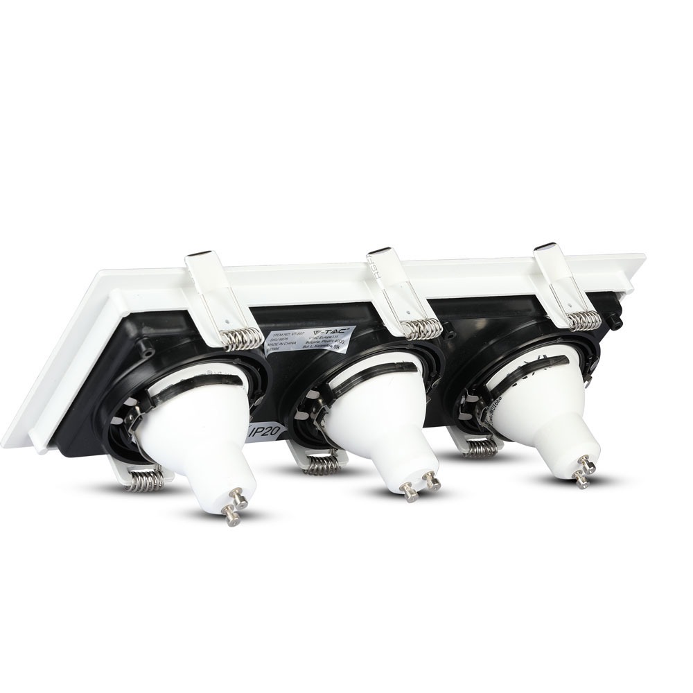 V-TAC Einbauleuchte 3XGU10 Quadrat IP20 270mm