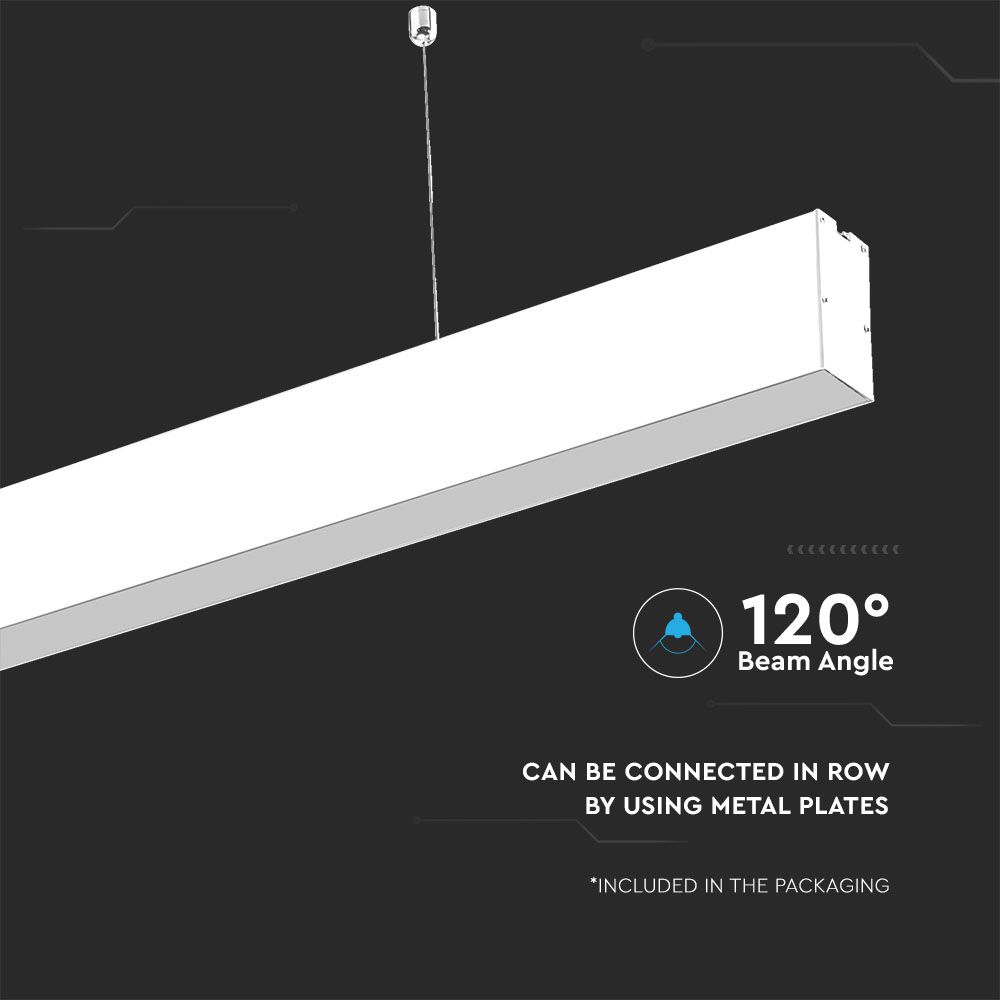 V-TAC Linearleuchte 40W 6400K 1280mm IP20