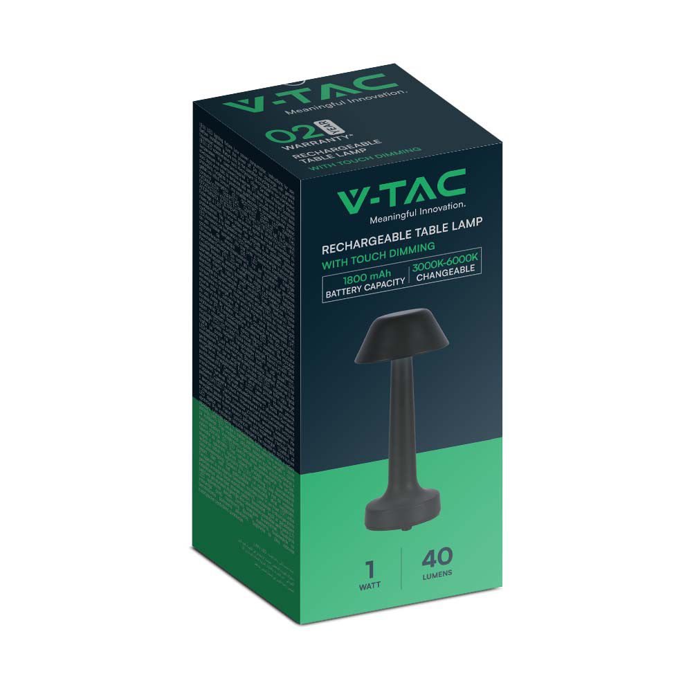 V-TAC Tischlampe 1W 3IN1 95mm IP20
