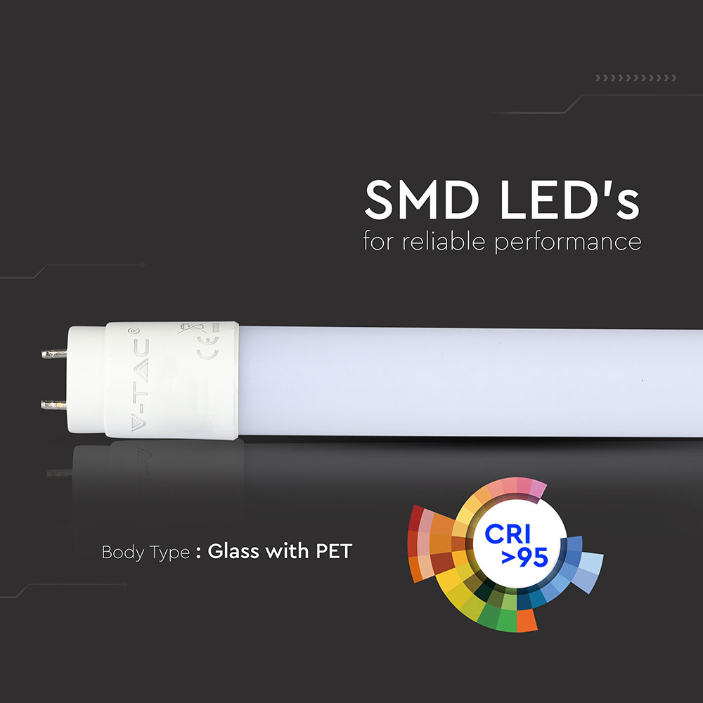 V-TAC LED Röhre G13 18W T8 Warmweiss 1290mm IP20