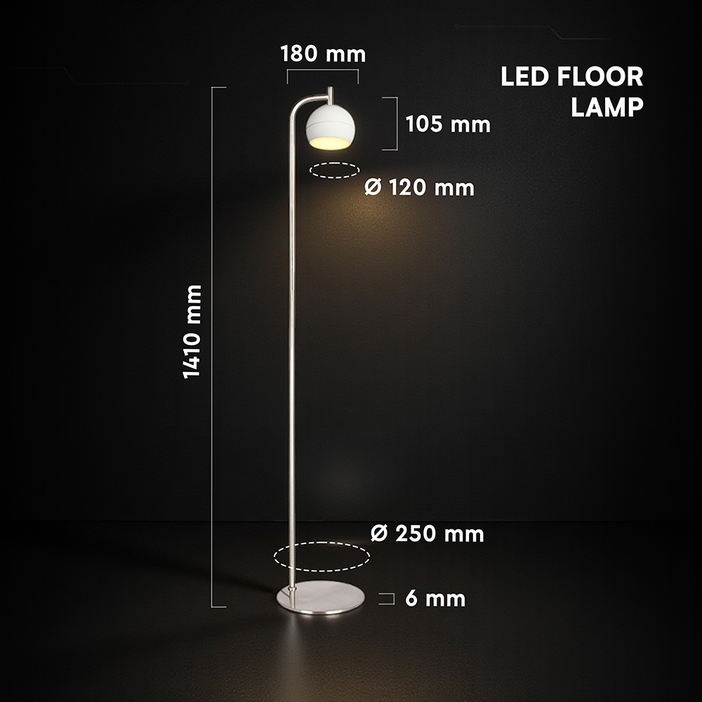 V-TAC Stehlampe 10W Warmweiss IP20