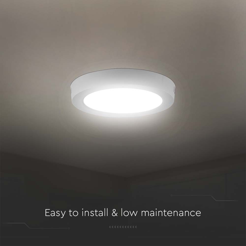 V-TAC LED Mini Panel 12W Rund 4000K 175mm IP20