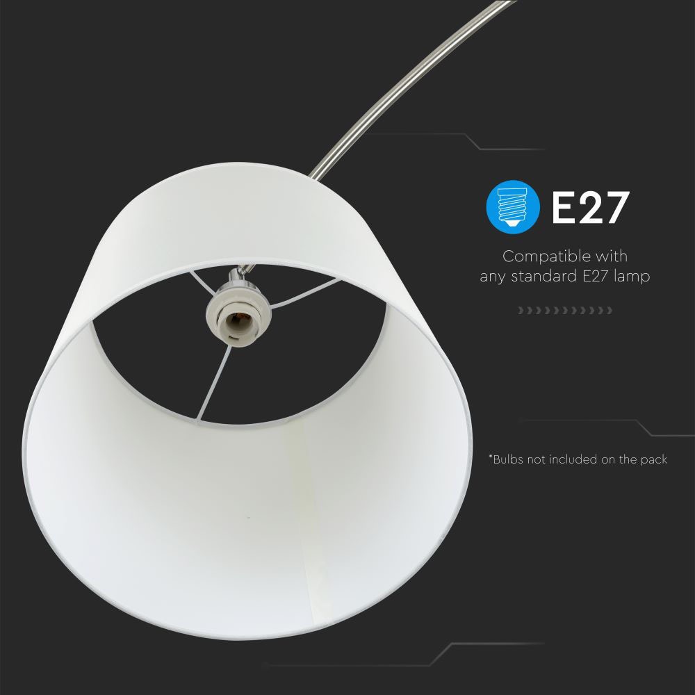 V-TAC Stehlampe E27 60W Ivory 1360mm IP20