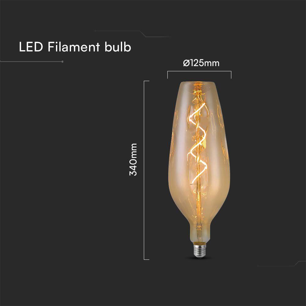 V-TAC Designer Glühbirne E27 4W B125 Warmweiss 160mm IP20