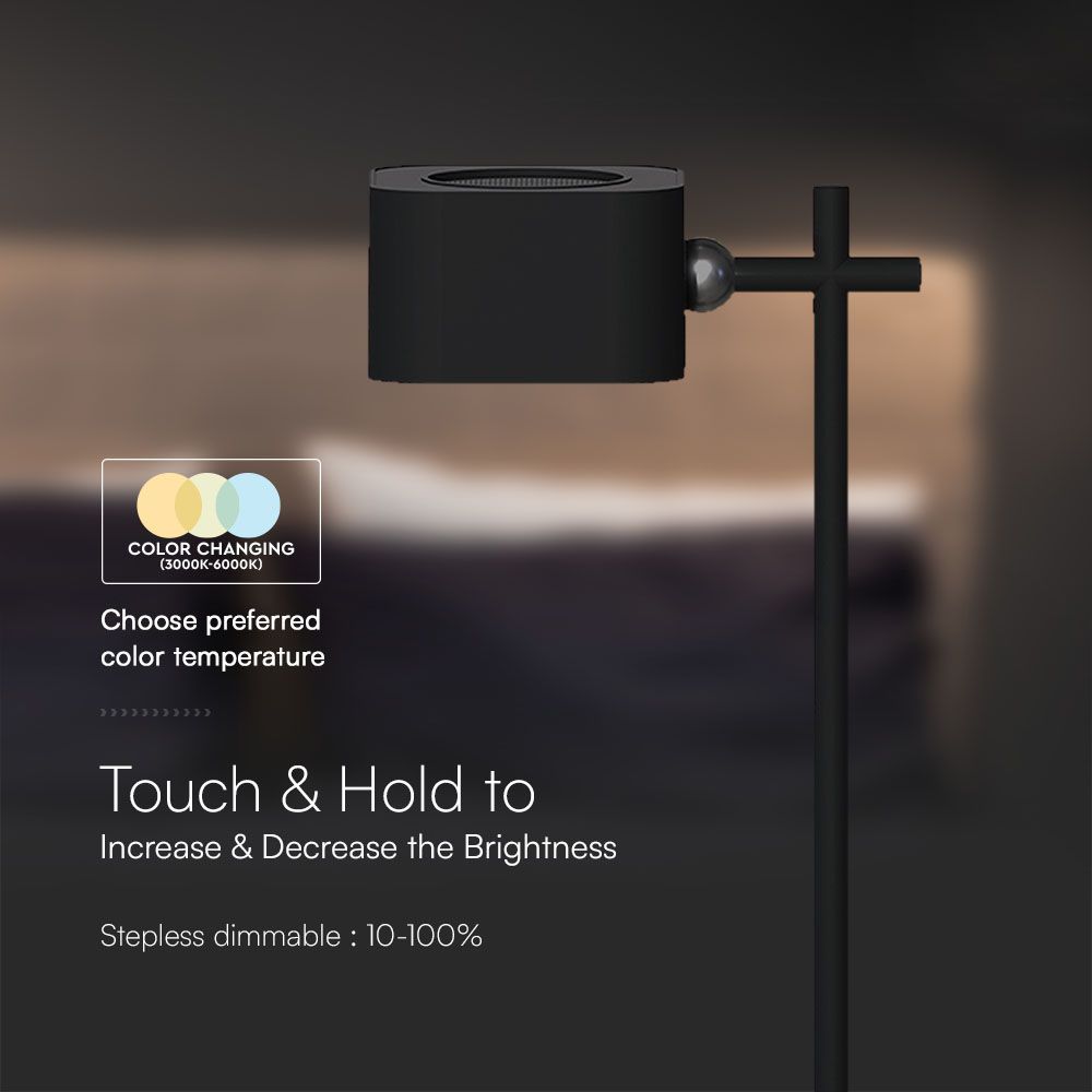 V-TAC Tischlampe 3W 3IN1 135mm IP20