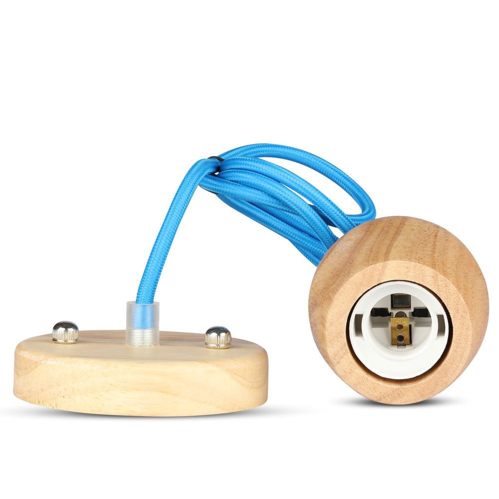 V-TAC Pendelleuchte E27 60W Holz IP20