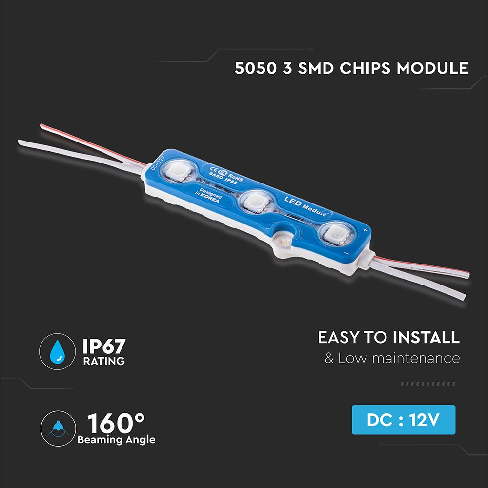 V-TAC LED Modul 0,72W Grün IP67