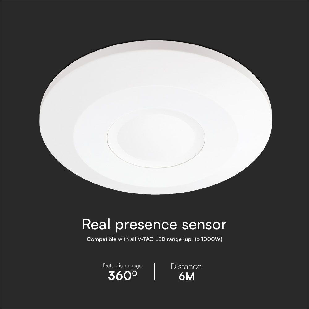 V-TAC Bewegungsmelder Infrarotsensor 120mm IP20