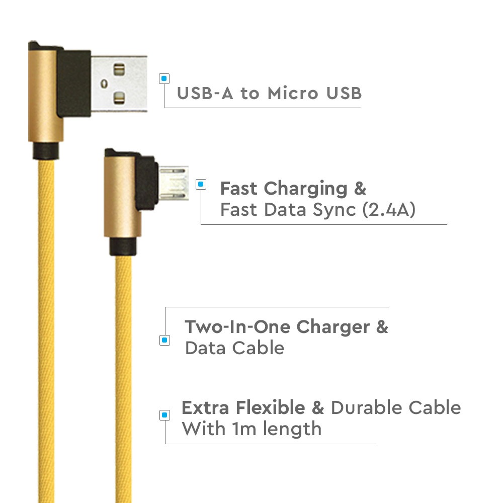V-TAC USB Kabel Micro USB 75mm