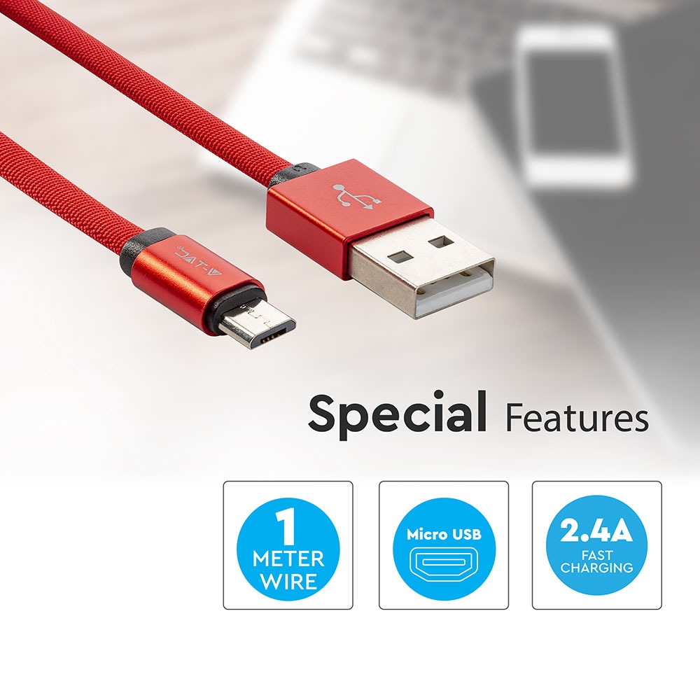 V-TAC USB Kabel Micro USB 75mm