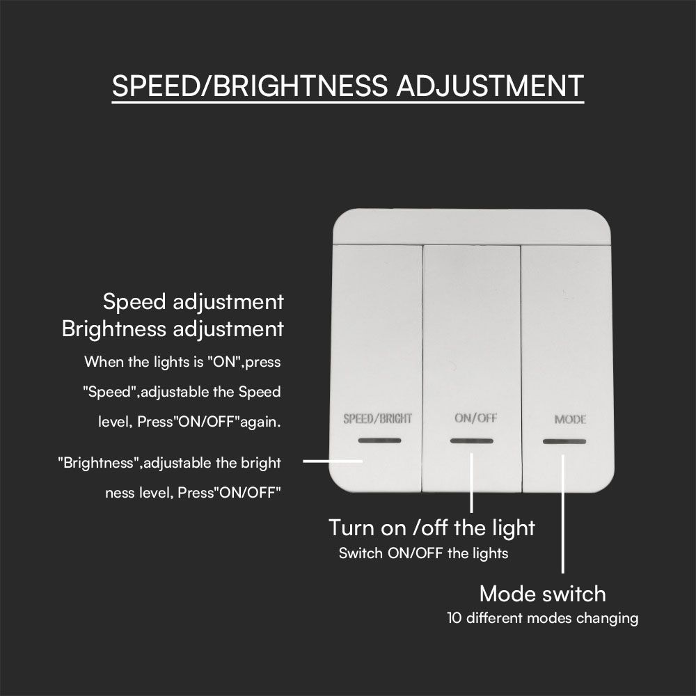 V-TAC LED Controller 24V 10mm IP