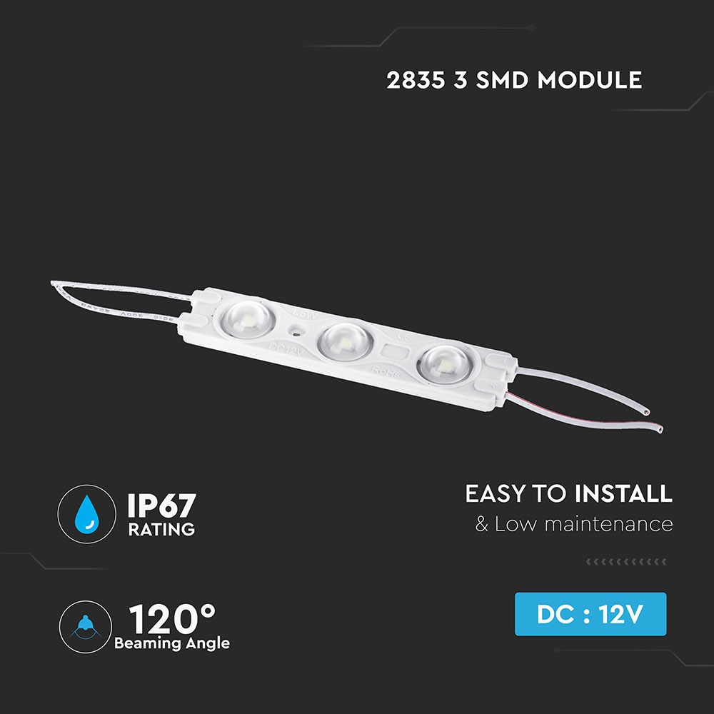 V-TAC LED Modul 1,5W Blau IP67