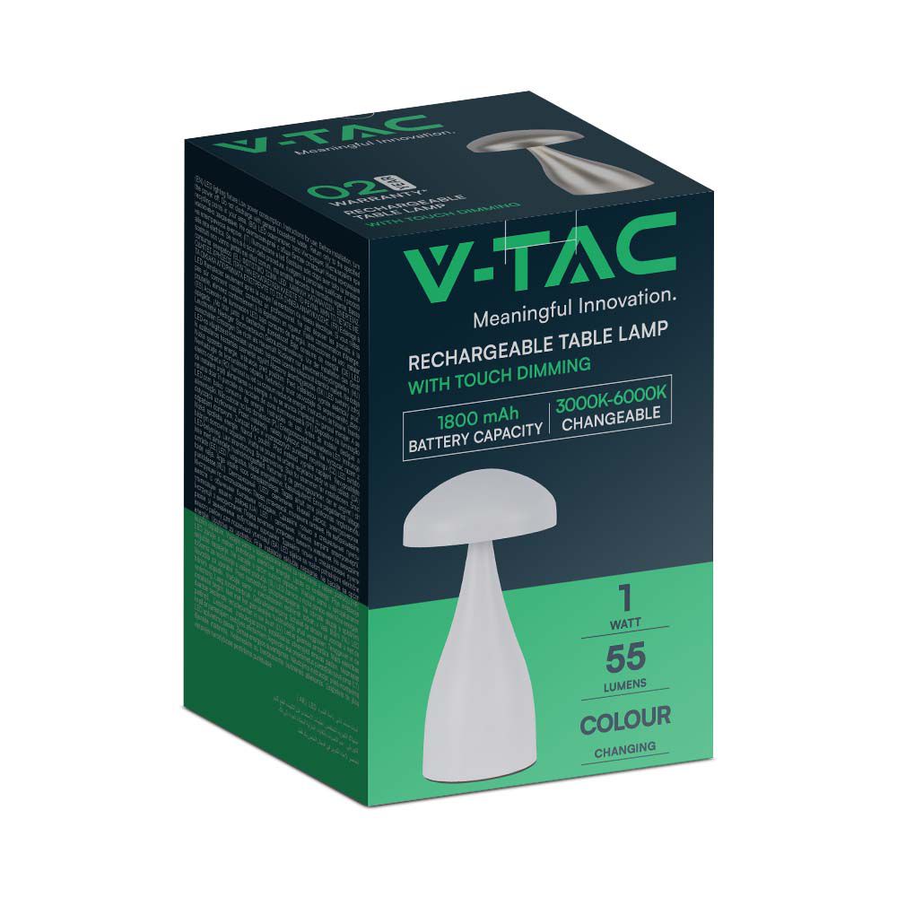 V-TAC Tischlampe 1W 3IN1 155mm IP20