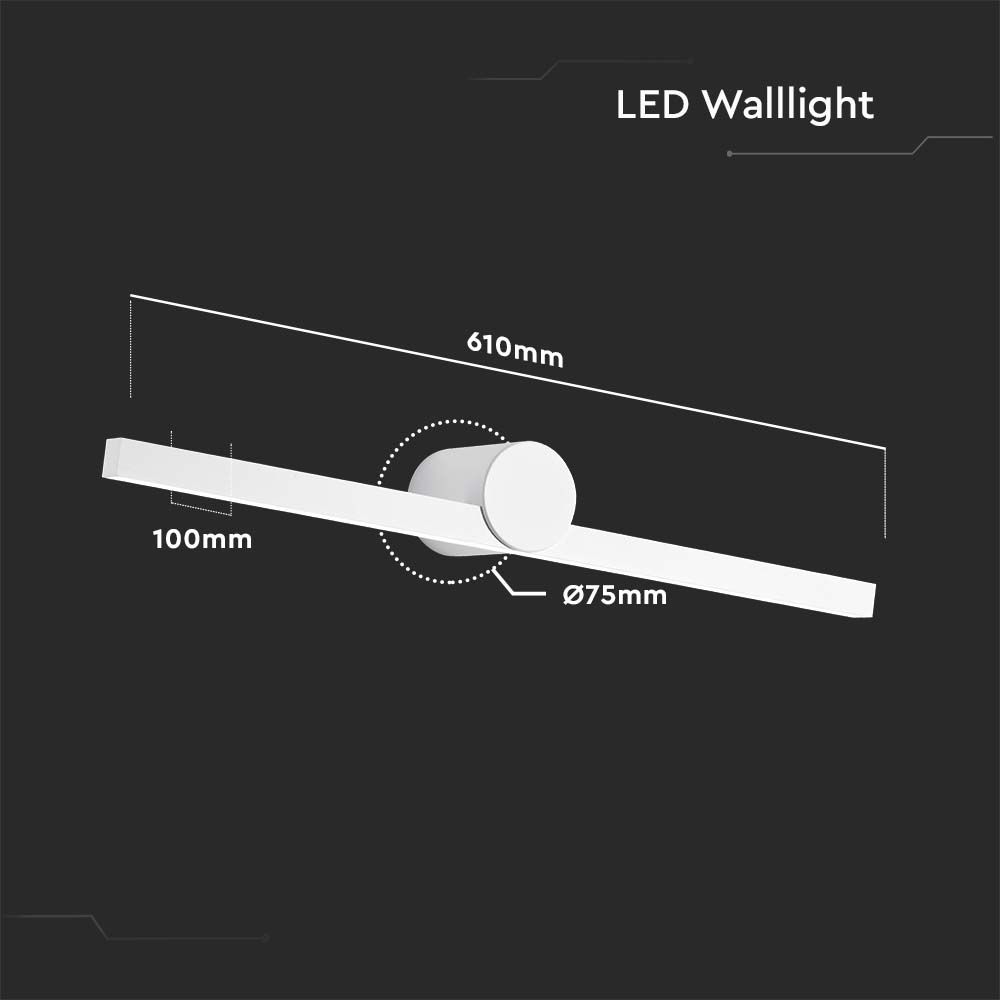 V-TAC Wandleuchte 10W Warmweiss 660mm IP65