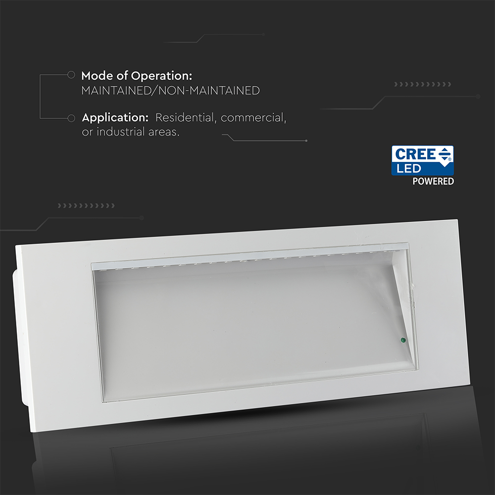 V-TAC Notleuchte 3,8W 6000K IP40