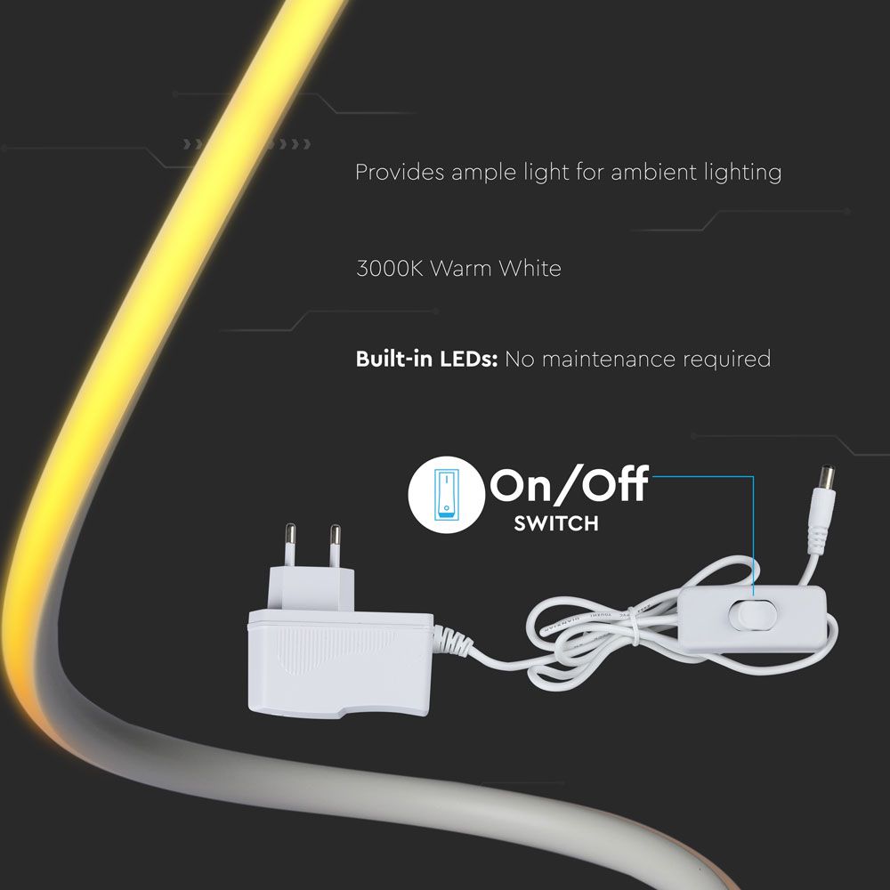 V-TAC Tischlampe 20W Warmweiss 355mm IP20