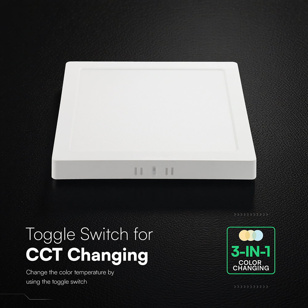 V-TAC LED Mini Panel 12W Quadratisch 3IN1 IP20